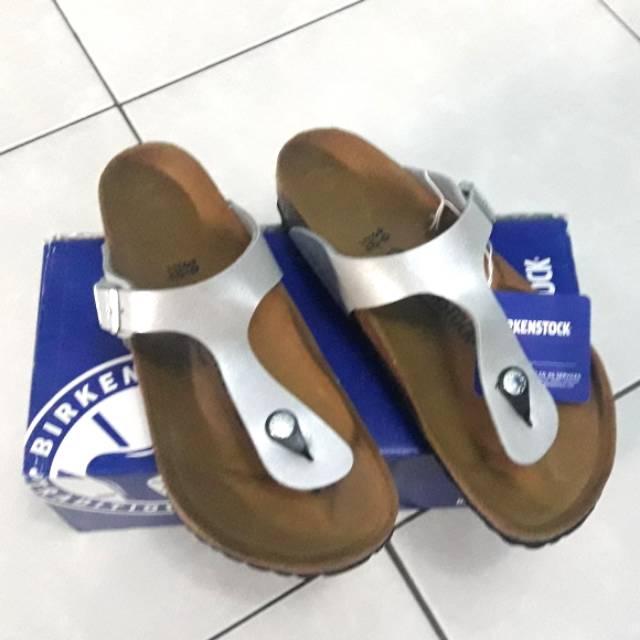 Birkenstock gizeh 39 silver