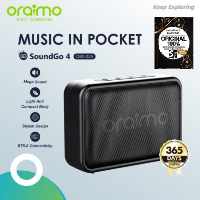 Oraimo SoundGo 4 Ultra Portable Wireless Bluetooth Speaker OBS-02S