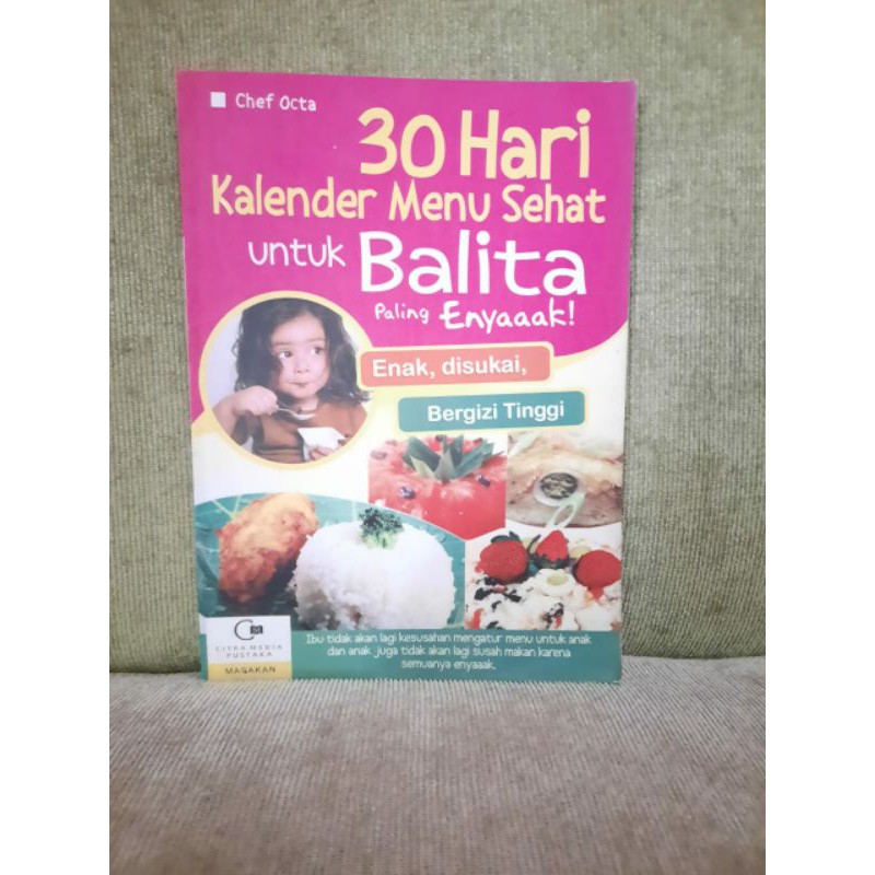 BUKU RESEP MASAKAN 30 HARI KALENDER MENU SEHAT UNTUK BALITA PALING ENAK