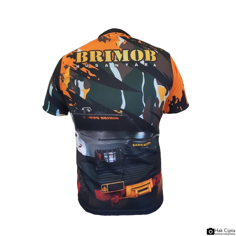 Kaos Dry Fit BRIMOB / Kaos Jersey KORPS BRIMOB Full Print - Premium I1
