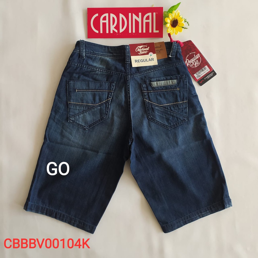 gof 30 CARDINAL CBBBV Celana Pendek Jeans Bermuda Casual Sobek Slimfit Reguler Fit Cowok Dewasa