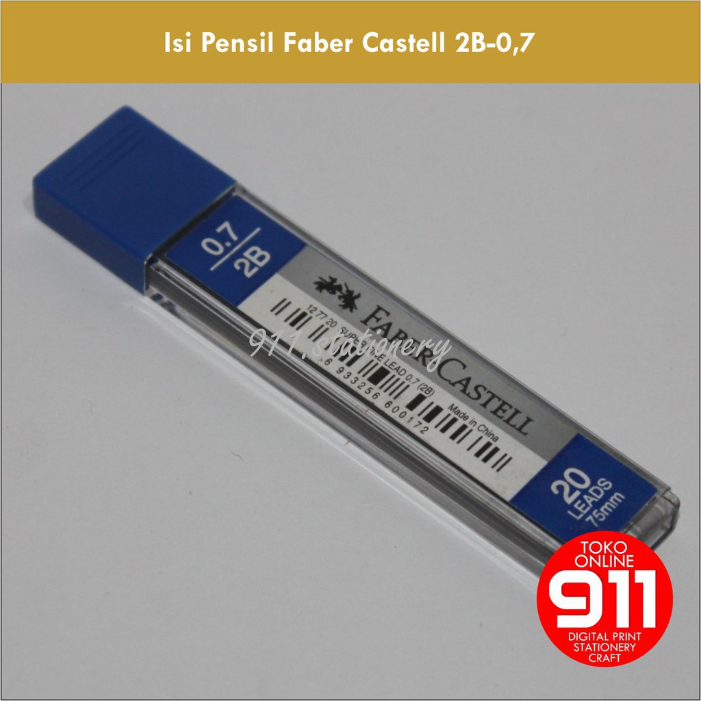 

ISI PENSIL FABER CASTELL 0,7 2B