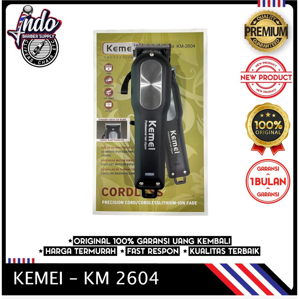 Kemei 2604 Mesin Alat Cukur Rambut Mesin Kemei 2604 Hair Clipper Elektrik KM2604