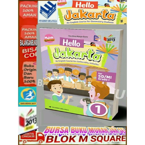 HELLO JAKARTA UNTUK SD/MI KELAS 1 PENERBIT ERLANGGA