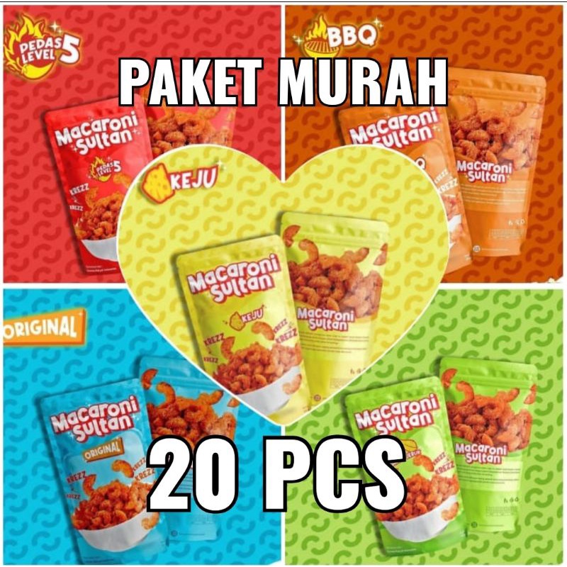 

paket murah / paket reseller / macaroni sultan 20 pcs