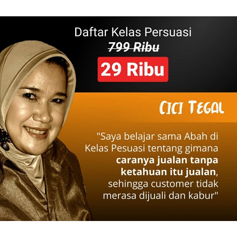 

Kelas Jualan Bisnis Online Story Telling Affiliate Branding Landing Page Persuasi Pikiran Bawah Sadar