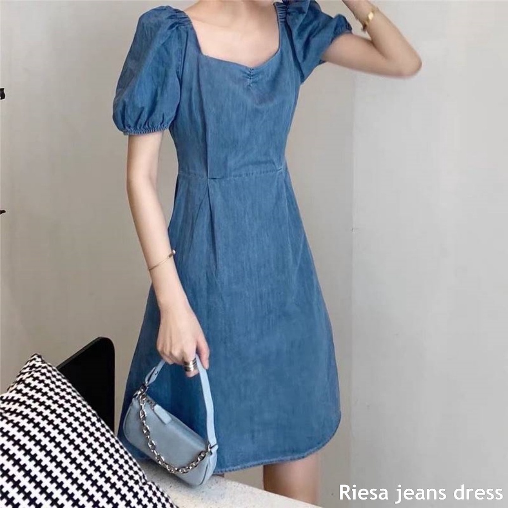 Riesa jeans dress - Thejanclothes