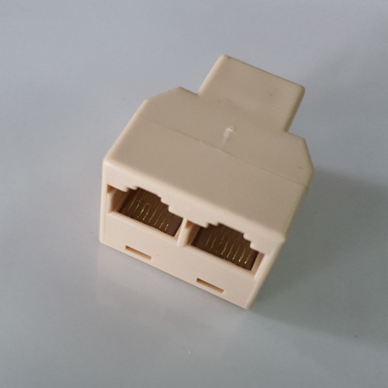 BAREL RJ45 DOUBLE SAMBUNGAN RJ45 SAMBUNGAN LAN 1 FEMALE TO 2 FEMALE