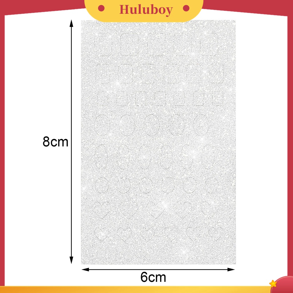 Huluboy Huluboy♡ Stiker Kuku Motif Hati Untuk Dekorasi Manicure