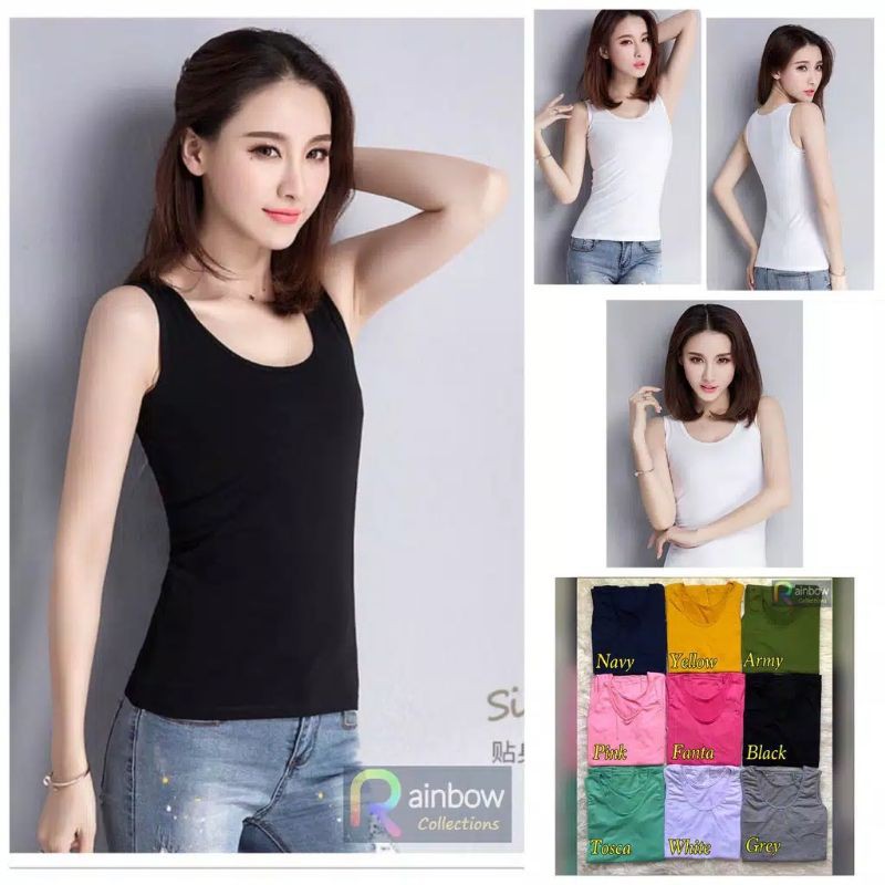 Tank Top | Tangtop | Tengtop | singlet | Kaos Dalam Wanita Tali Besar