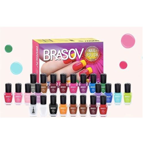 [SATUAN] * NCC * Brasov Kutek Warna Warni Color Glitter Cutex Nail Polish - Eceran per 1 Pcs