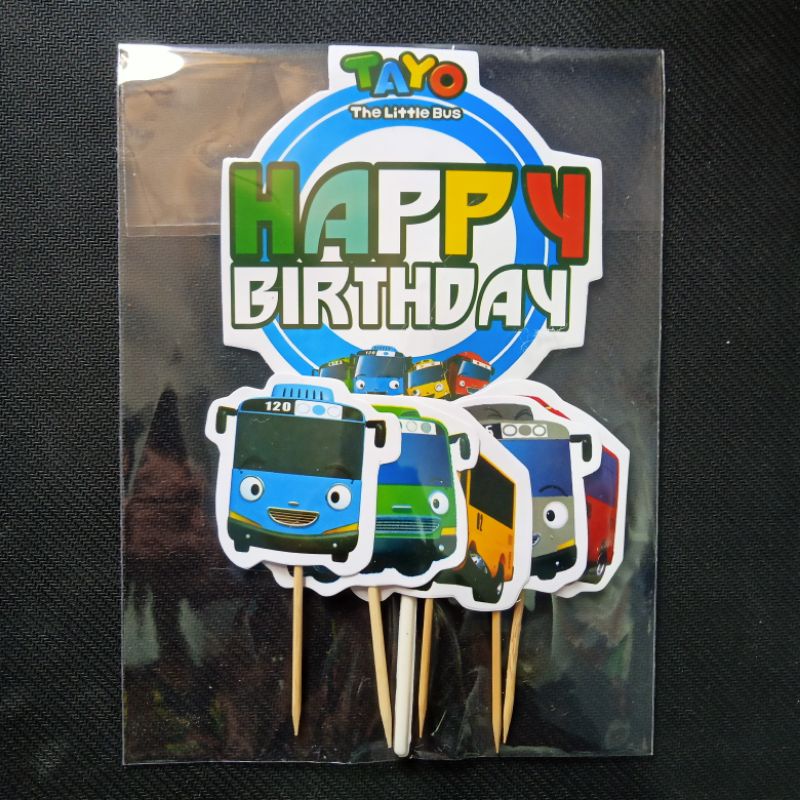 Topper Kue Ulang Tahun Karakter Tayo