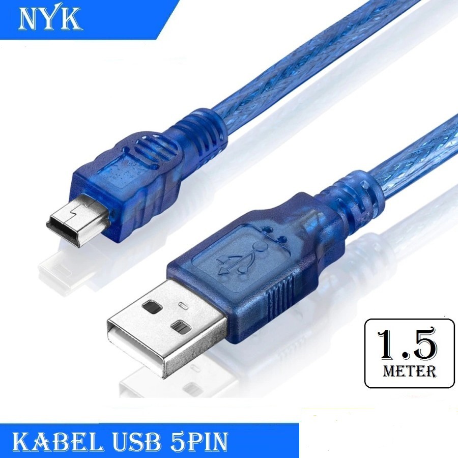 Kabel usb A to mini usb 5 pin Nyk 1.5m high speed - cable usb 5p 5pin esia 1.5 meter