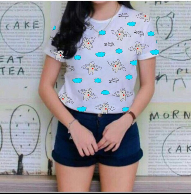 Belle Fashion Kaos Fit T-Shirt Lengan Pendek