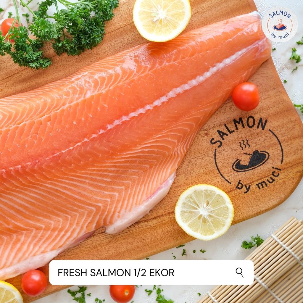 

[PO] Fresh Salmon Sashimi Grade Ukuran 1/2 Ekor