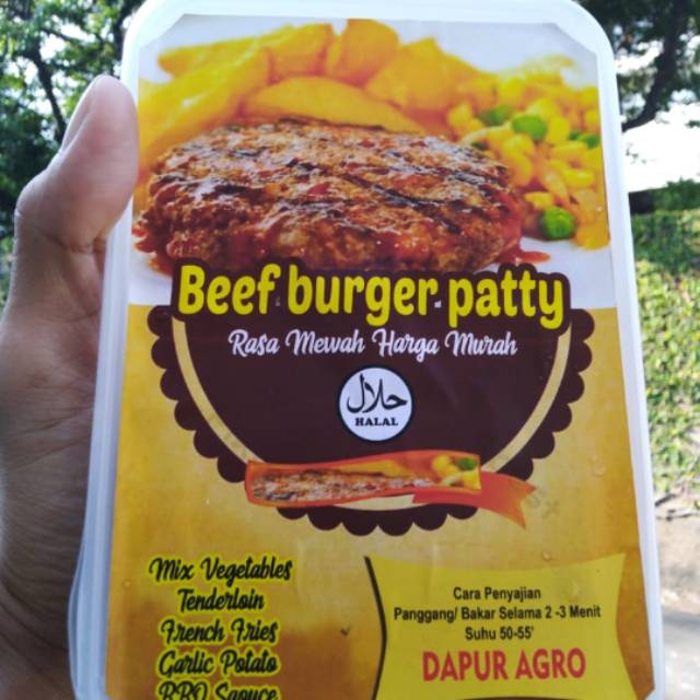 

beef burger patty