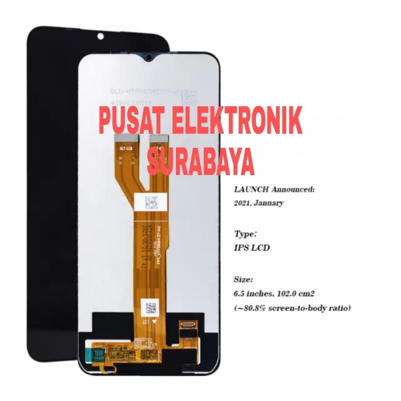 LCD TOUCHSCREEN REALME C21 / REALME C20 / Realme C11 2021 / NARZO 50i RMX3063 / RMX3231- COMPLETE