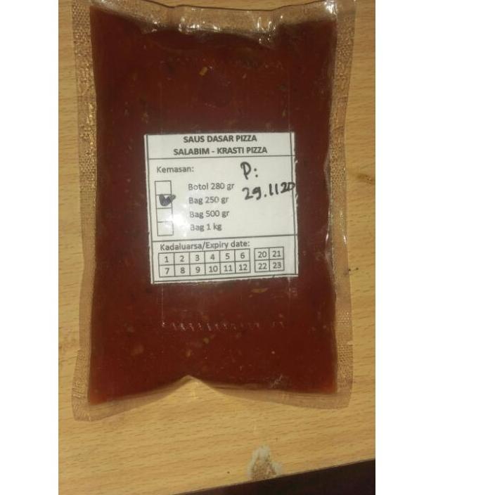 

Telah Hadir Saus Pizza Salabim , Saus Dasar Pizza, 250 gram - KRasti Pizza;