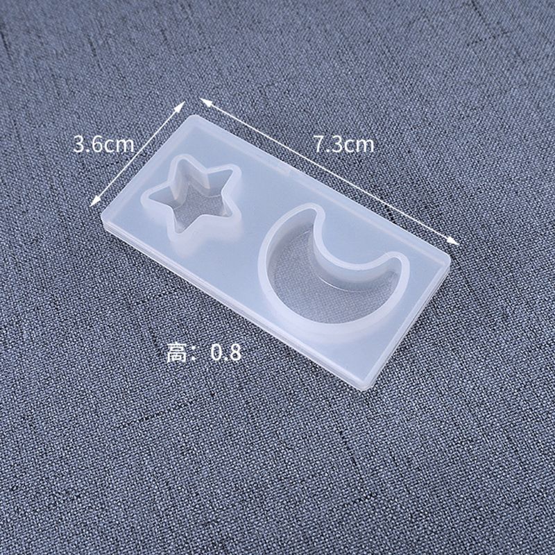 SIY  3 Pcs Star Moon Cat Footprint Love Heart Jewelry Silicone Mold Resin Epoxy DIY Mobile Phone Decoration Jewelry Tools