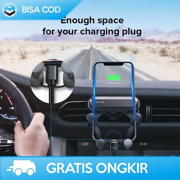 HOLDER SMARTPHONE BRACKET MOBIL LUXURY AIR VENT GRAVITY BY INIU R11