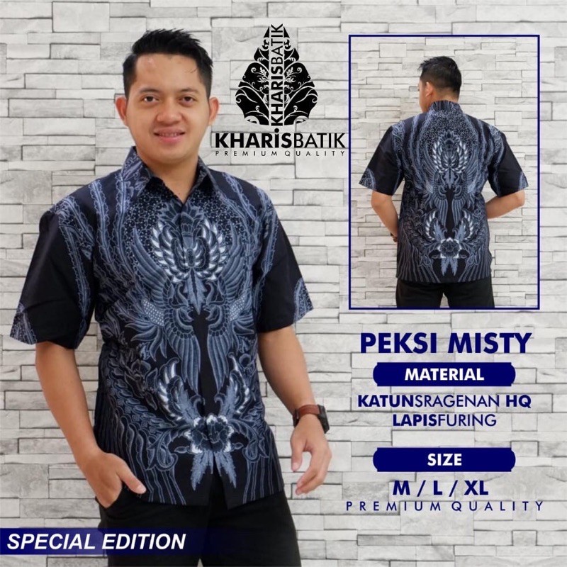 Batik PEKSI MISTY Full Furing Katun Halus Size S-XXL High Quality