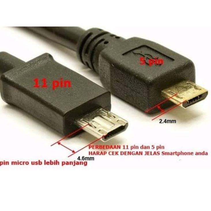 Ready Stok MFQQO Kabel MHL converter micro Usb to HDMI HP ke TV Z46 Serba Murah