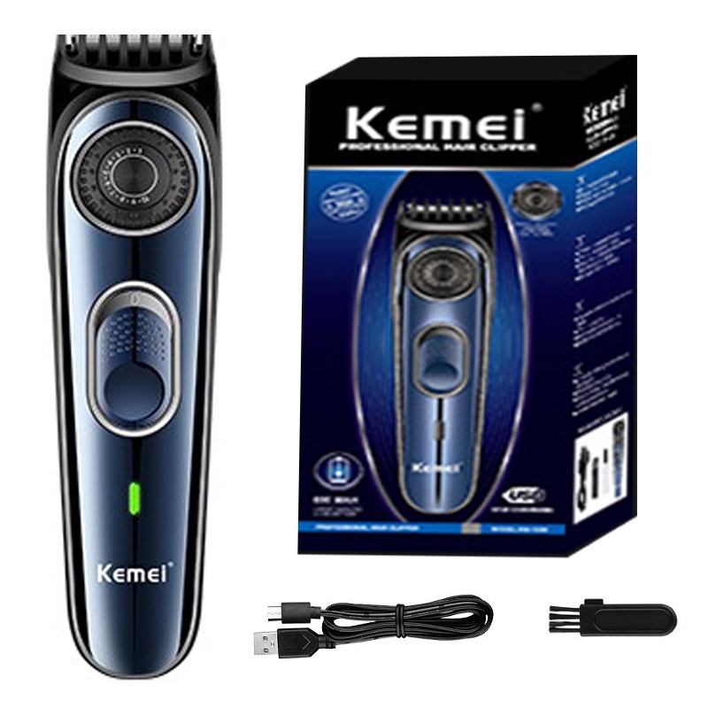 Kemei KM-1256 Hair Clipper Electric Trimmer Wireless Rechargeable