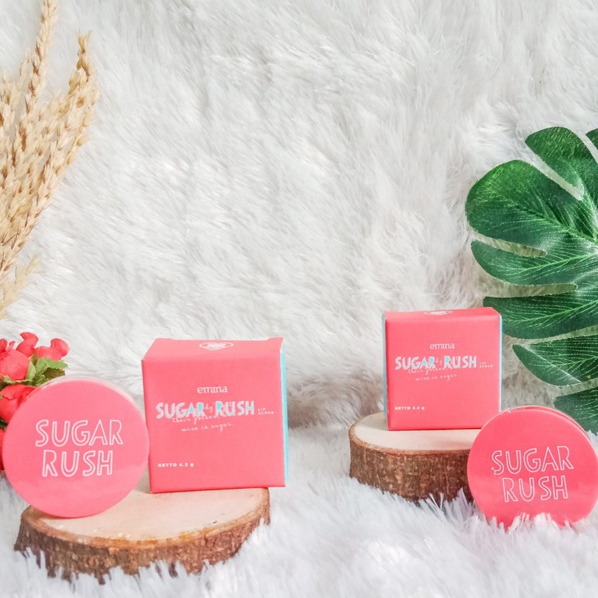 Jual emina lip scrub emina sugar rush scrub bibir pencerah bibir scrub