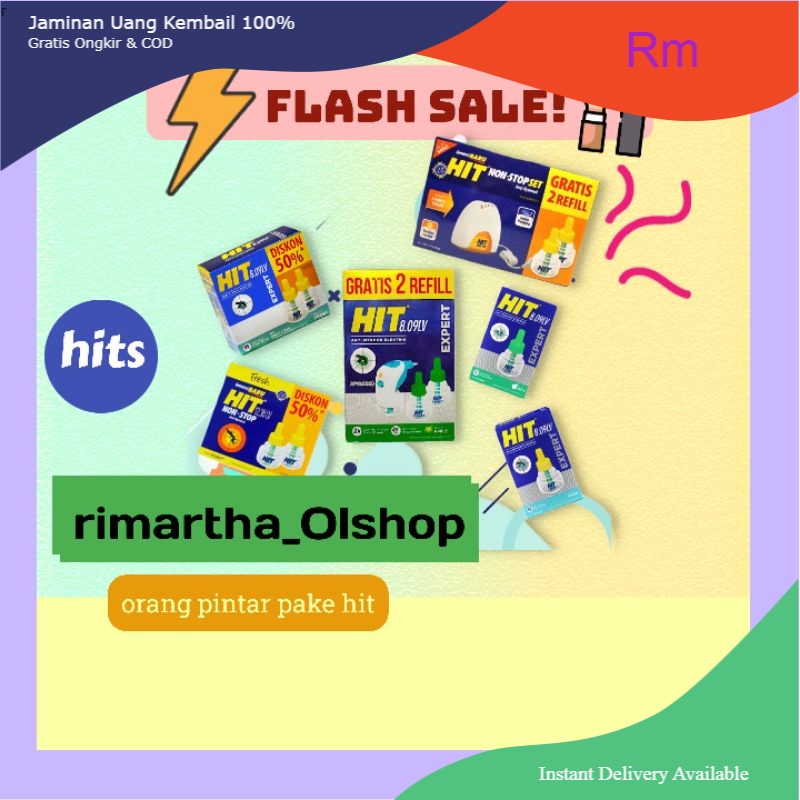 Obat Nyamuk Elektrik HIT Expert Set & Non Stop Elektrik