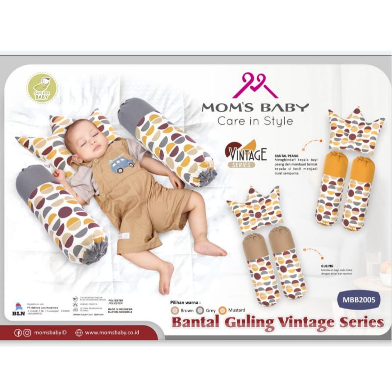 Mom's Baby Bantal Guling Set Vintage Series (MBB2005)/Bantal Bayi