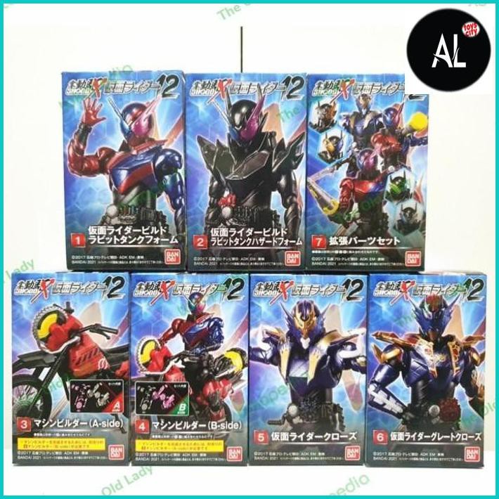 Al Shodo-X Kamen Rider 12 Build Rabbit Tank Hazard Great Cross-Z Set 7Pcs
