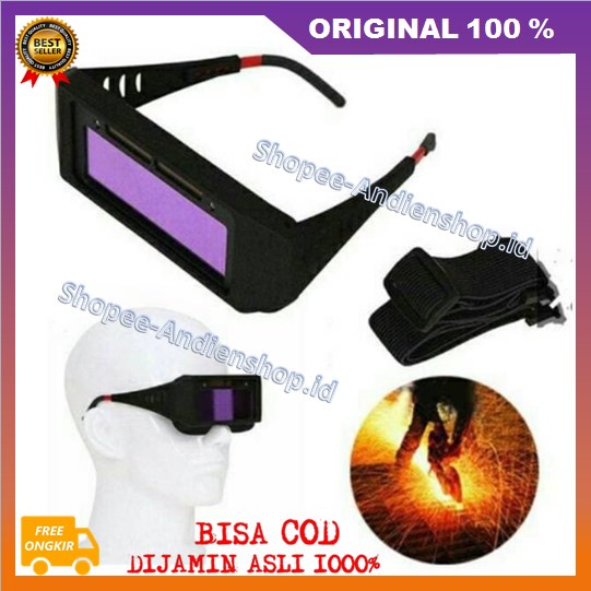 [BISA COD] Kacamata Las Otomatis Auto Darkness Kaca Mata Auto dark Listrik Gosave 100% ORIGINAL