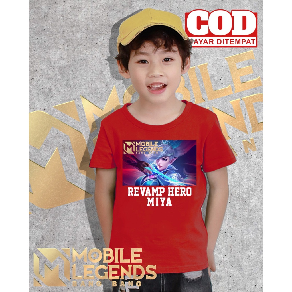 Baju kaos anak mobile legends miya | baju mobile legends miya anak laki | mobile legends miya kaos a