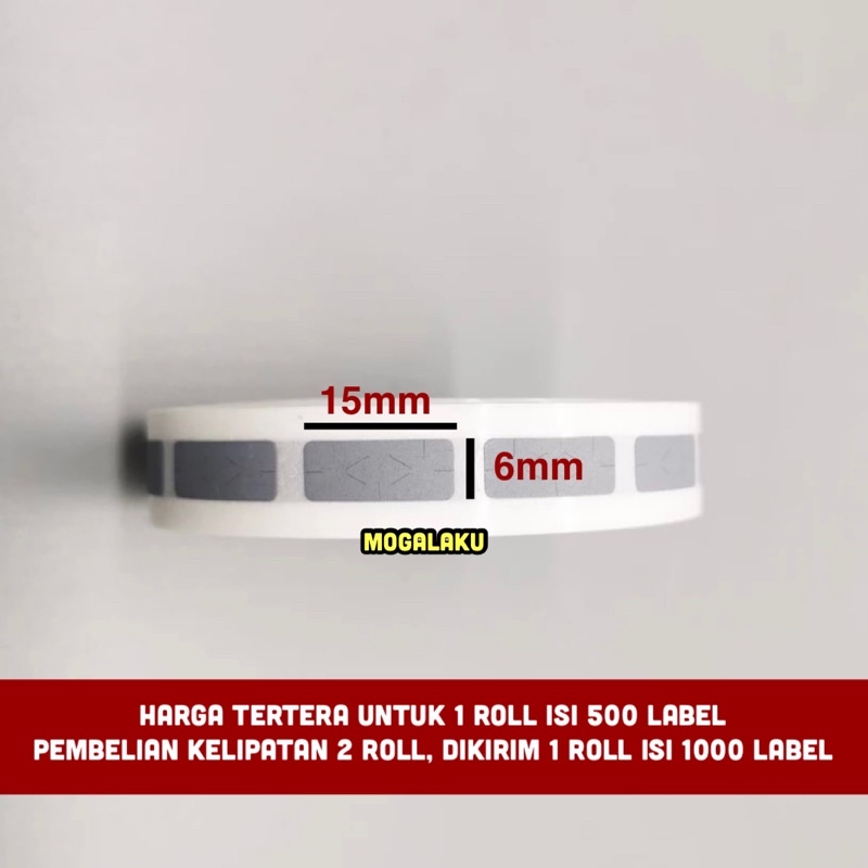 

6x15 Scratch off PIN label gosok pin penutup pin voucher sticker gosok 6x15