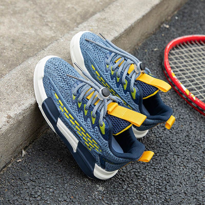 [GROSIR][COD] SEVEN_DAY SEPATU RAJUT SNEAKERS ANAK-ANAK UNTUK USIA 2-9 TAHUN / BOY &amp; GIRL BIRU WM2316