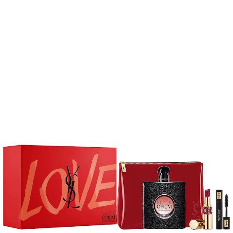 YSL BLACK OPIUM 90ml GIFT SET ISI 3