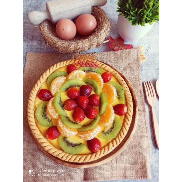 

Tart susu fruit buah /milk tart /egg tart /tart susu Pontianak