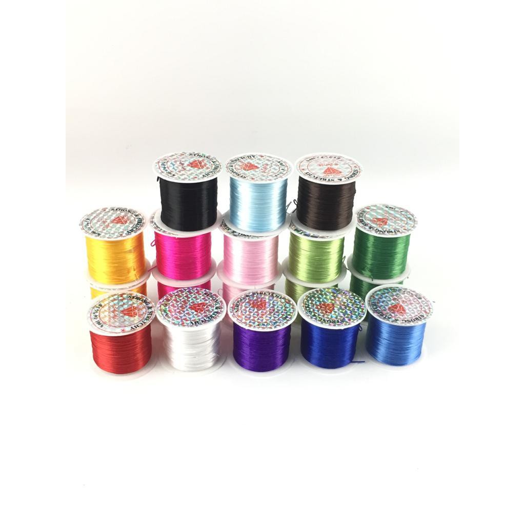 Senar Karet Warna Elastis Ukuran 0.6mm (10Meter) Harga/1Pcs