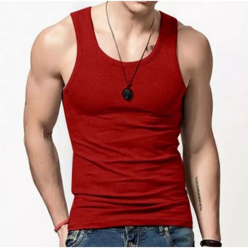 PROMO ...4 PCS 50 RIBU SINGLET PRIA DEWASA