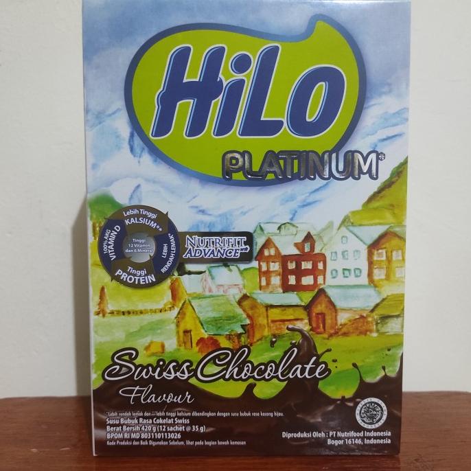 

READY COD HiLo Platinum Swiss Chocolate 420 gr - 12 Sachet @35gr
