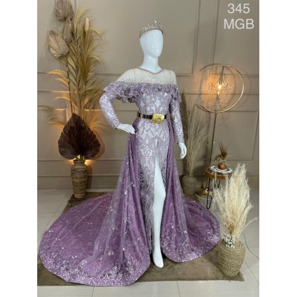 TERBARU//GAUN SLIM BELAH MEWAH MODERN//KEBAYA BELAH 2 IN 1