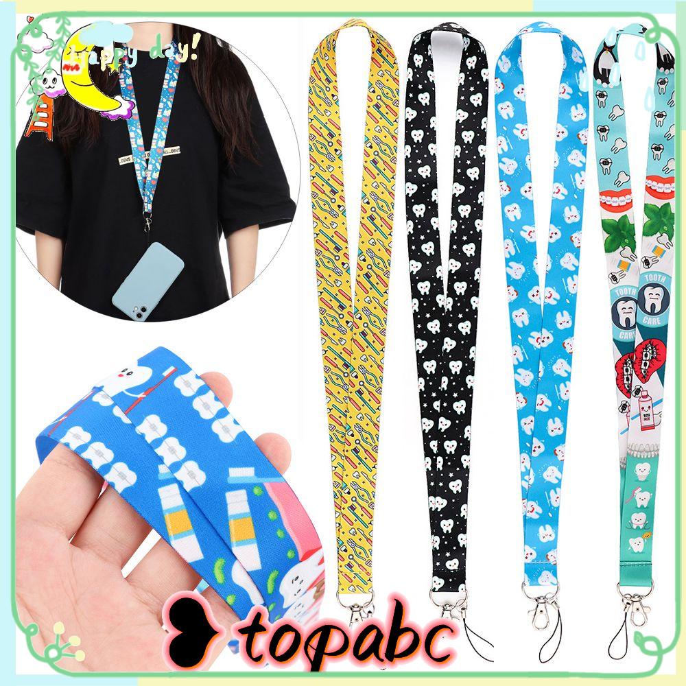 TOP Multi-function Dentist Lanyard Card Badge Key Chain Mobile Phone Straps Accessories ID Card Gym Key Chain Cover Pass Neck Strap