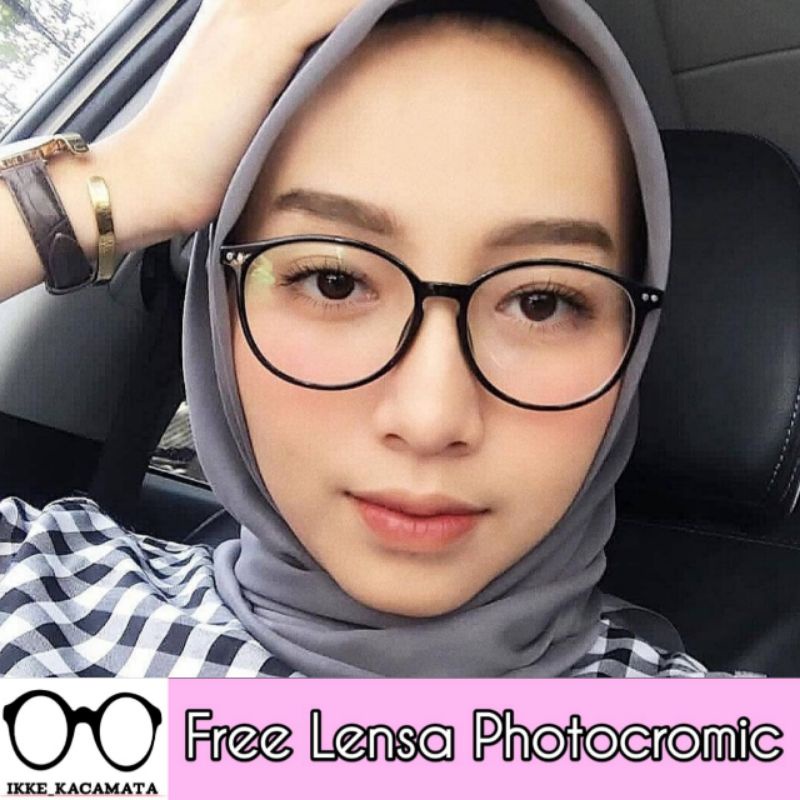 kacamata bulat oval Antiradiasi | photocromic | blueray normal minus plus cylinder | pria/wanita