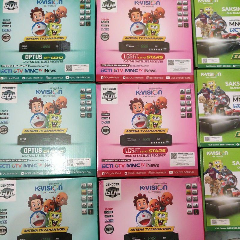 Receiver GOL(Gardiner,Optus 66,Lgsat 101) dan K Vision C2000