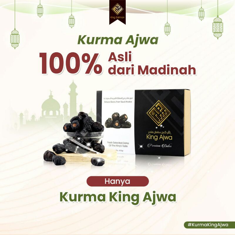 

KURMA AJWA PREMIUM (Kurma King Ajwa Premium 100% MADINAH)