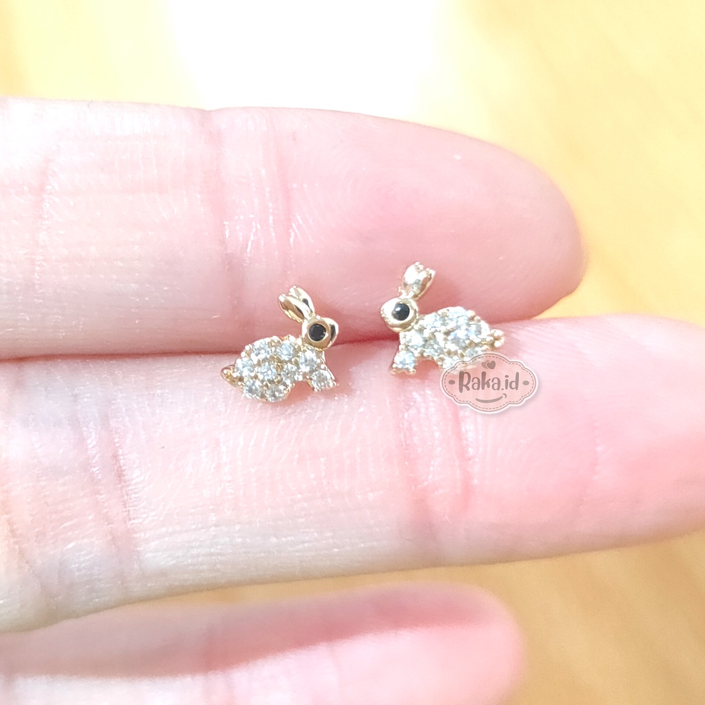 Anting Wanita Anting Tusuk / Stud Motif Rabbit Kelinci Kecil Perhiasan Aksesoris Wanita 1078