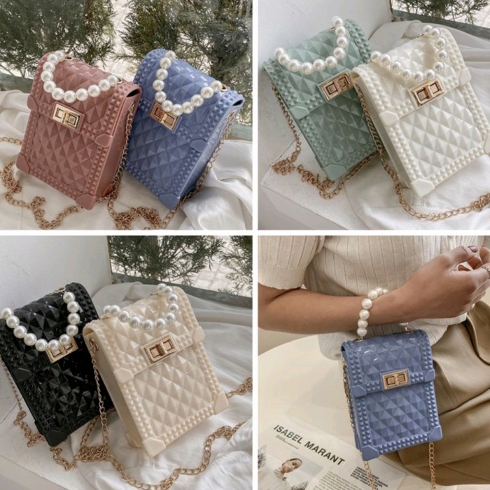 tas hp wanita jelly wanita 3161 murah - pink X8V0 TERBARU EXCLUSIVE VIRAL tas hp wanita t COD TERMUR