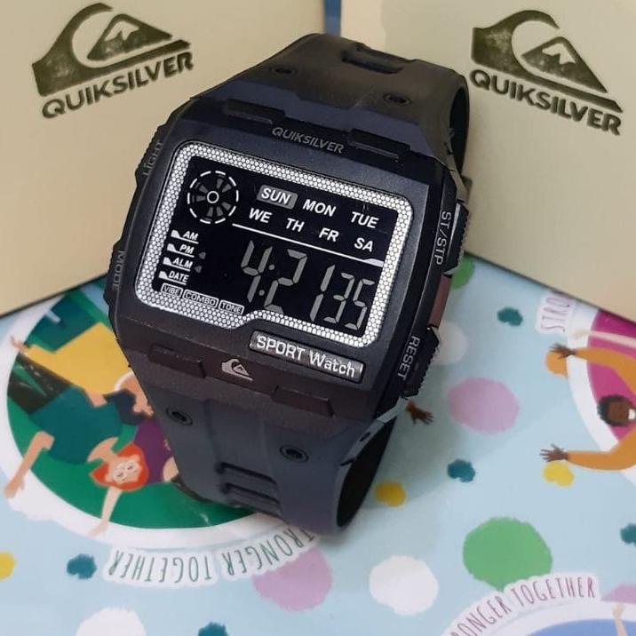 Original Jam tangan Pria QuikSilver Digital Sport Kotak Strab Rubber QS6810 ?