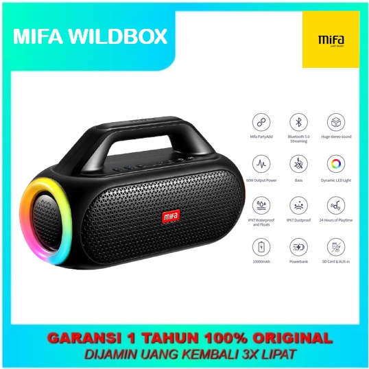 Mifa WildBox 60W Bluetooth 5.0 Speaker Bluetooth