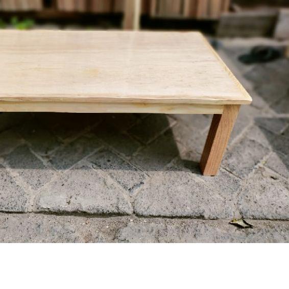 ◘ Meja belajar, meja laptop, meja makan lesehan jati Belanda ➸